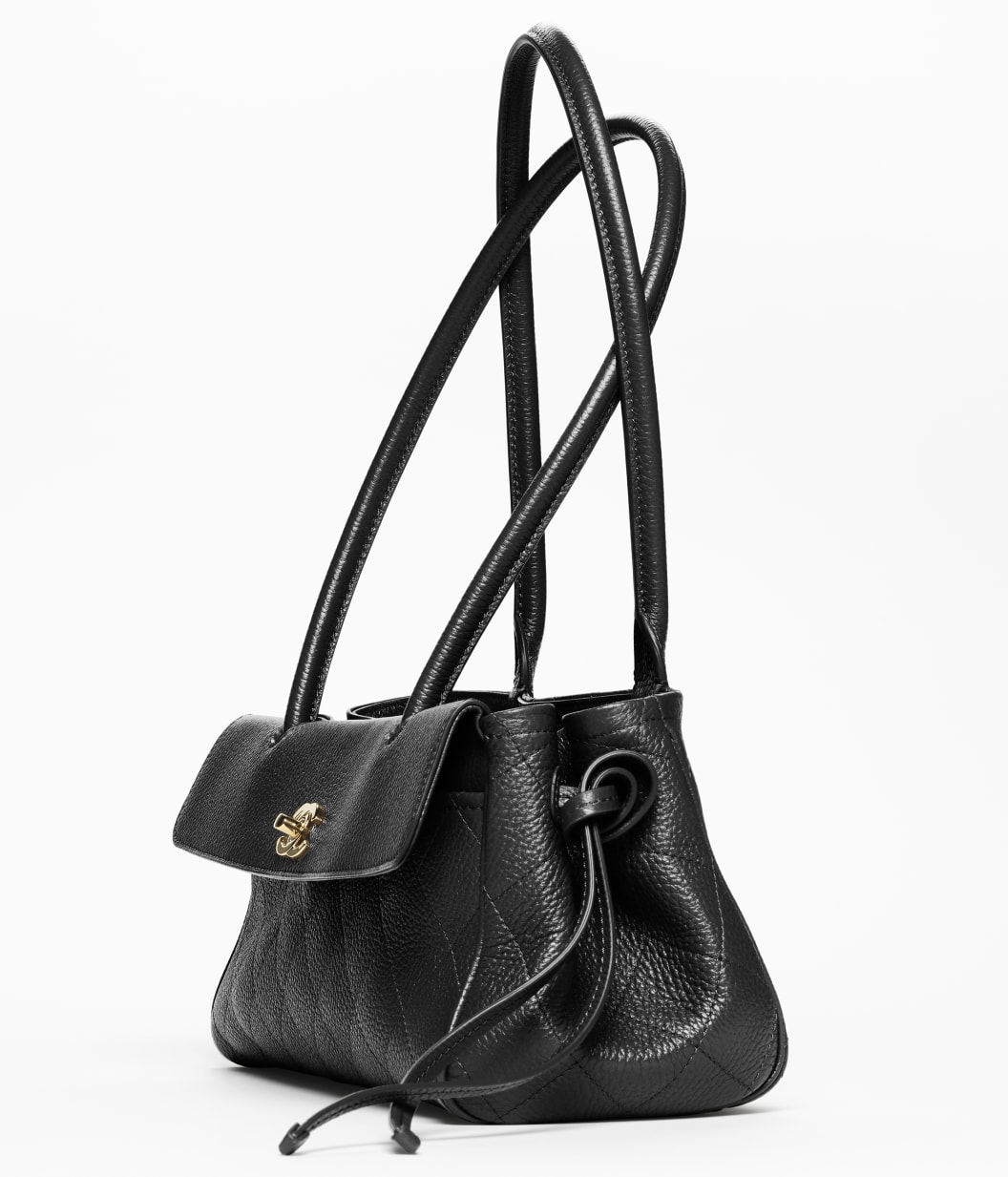 Chanel Small Shopping Shoulder Bag 12.6in/ 32cm Black Gold Hardware For ...